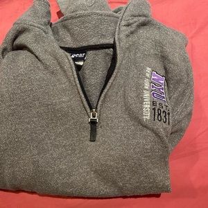 NYU (New York university) soft quarter-zip
